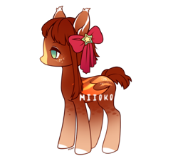 Size: 1100x1000 | Tagged: safe, artist:miioko, derpibooru import, oc, oc only, bat pony, pony, base used, bat pony oc, bat wings, bow, hair bow, simple background, solo, transparent background, wings