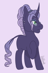 Size: 602x908 | Tagged: safe, artist:lilsoftlamb, derpibooru import, rarity, pony, alternate design, glasses, simple background, solo