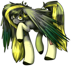 Size: 815x764 | Tagged: safe, artist:sketchytwi, derpibooru import, oc, oc only, pegasus, pony, colored hooves, pegasus oc, raised hoof, raised leg, simple background, solo, tail, tail wrap, transparent background, wings