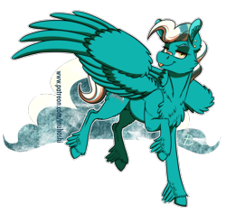 Size: 1200x1134 | Tagged: safe, artist:inuhoshi-to-darkpen, derpibooru import, oc, oc only, pegasus, chest fluff, ear fluff, ears, offspring, parent:sky stinger, parent:vapor trail, parents:vaporsky, simple background, transparent background