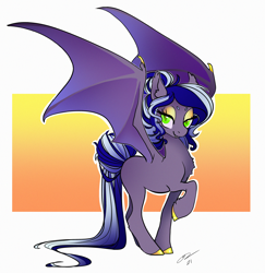 Size: 3436x3542 | Tagged: safe, artist:opalacorn, derpibooru import, oc, oc only, bat pony, pony, bat pony oc, simple background, solo, white background