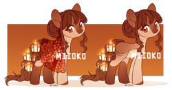 Size: 2636x1378 | Tagged: safe, artist:miioko, derpibooru import, oc, oc only, earth pony, pony, candle, clothes, duo, earth pony oc, simple background, transparent background