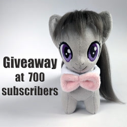 Size: 1000x1000 | Tagged: safe, artist:larsen toys, derpibooru import, octavia melody, earth pony, pony, giveaway, lottery, meta, photo, plushie, solo, twitter