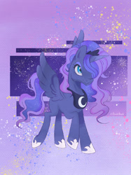 Size: 1024x1366 | Tagged: safe, artist:xxparadoxponyxx, derpibooru import, princess luna, alicorn, pony, female, solo