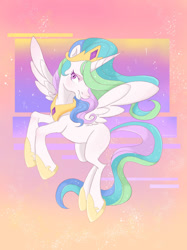 Size: 1024x1366 | Tagged: safe, artist:xxparadoxponyxx, derpibooru import, princess celestia, alicorn, pony, abstract background, female, solo