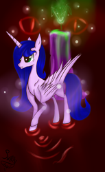 Size: 1836x3000 | Tagged: safe, artist:herusann, derpibooru import, oc, oc only, alicorn, pony, alicorn oc, female, horn, mare, solo, wings