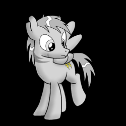 Size: 1024x1024 | Tagged: safe, artist:kaitykat117, derpibooru import, oc, oc only, oc:iron lightning(kaitykat), pegasus, base used, black background, simple background, solo