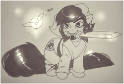 Size: 1105x750 | Tagged: safe, artist:thegamercolt, derpibooru import, oc, oc:thegamercolt, earth pony, pony, 2015, big tail, clothes, costume, fairy, halloween, halloween costume, holiday, legend of zelda: windwaker, link, sword, tail, the legend of zelda, weapon