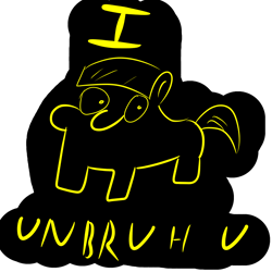 Size: 720x720 | Tagged: safe, artist:719418052, derpibooru import, pony, dangerous, dark background, text