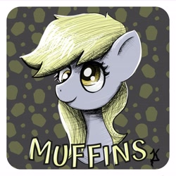 Size: 4091x4096 | Tagged: safe, artist:jearknds, derpibooru import, derpy hooves, pegasus, pony, bust, female, portrait, solo