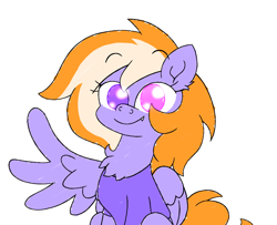 Size: 3840x3120 | Tagged: safe, artist:iceflower99, derpibooru import, oc, oc only, oc:zweet beatz, pegasus, pony, chest fluff, eyebrows, eyebrows visible through hair, fangs, heterochromia, high res, one wing out, pegasus oc, simple background, solo, tail, two toned mane, white background, wings