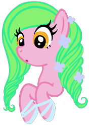 Size: 1097x1540 | Tagged: safe, artist:telasra, derpibooru import, oc, oc only, earth pony, pony, :o, bust, earth pony oc, eyelashes, female, flower, flower in hair, hoof shoes, mare, open mouth, simple background, smiling, solo, transparent background
