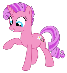 Size: 2000x2194 | Tagged: safe, artist:kaitykat117, derpibooru import, oc, oc only, oc:lilly quille(kaitykat), pony, unicorn, base used, female, grin, high res, horn, looking down, mare, raised hoof, raised leg, simple background, smiling, solo, tour d'equestria, transparent background, unicorn oc, vector