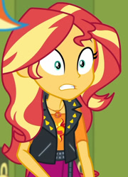 Size: 1269x1764 | Tagged: safe, derpibooru import, screencap, sunset shimmer, better together, equestria girls, holidays unwrapped, cropped, o come all ye squashful, solo focus