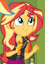 Size: 1258x1775 | Tagged: safe, derpibooru import, screencap, sunset shimmer, better together, equestria girls, holidays unwrapped, cropped, o come all ye squashful, solo focus