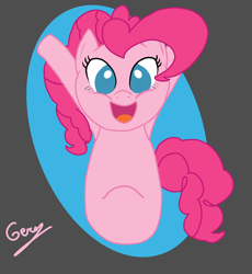 Size: 1666x1810 | Tagged: safe, artist:realgero, derpibooru import, pinkie pie, earth pony, pony, solo