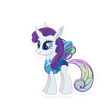 Size: 220x220 | Tagged: artist needed, safe, derpibooru import, rarity, changedling, changeling, changedlingified, changelingified, gameloft, picture for breezies, simple background, solo, species swap, transparent background
