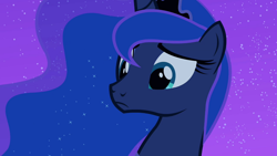 Size: 1000x563 | Tagged: safe, derpibooru import, screencap, princess luna, alicorn, pony, luna eclipsed, season 2, cute, female, lunabetes, mane, mare, reaction image, sad, sadorable, solo, sparkles