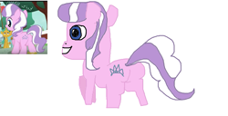 Size: 1341x689 | Tagged: safe, artist:coltfan97, derpibooru import, diamond tiara, earth pony, pony, crusaders of the lost mark, 1000 hours in ms paint, butt, diamond buttiara, plot, rear view, redraw