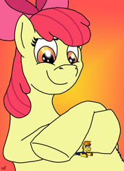 Size: 2550x3517 | Tagged: safe, artist:vanillabeam, derpibooru import, apple bloom, oc, micro