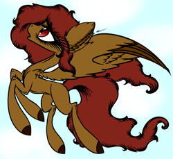 Size: 2105x1925 | Tagged: safe, artist:beamybutt, derpibooru import, oc, oc only, pegasus, pony, colored hooves, eyelashes, female, flying, mare, pegasus oc, rearing, solo, wings