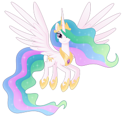 Size: 6000x5759 | Tagged: safe, artist:negatif22, derpibooru import, princess celestia, alicorn, pony, .svg available, female, flying, looking at you, mare, movie accurate, simple background, smiling, smiling at you, solo, spread wings, transparent background, vector, wings
