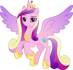 Size: 6000x5742 | Tagged: safe, artist:negatif22, derpibooru import, princess cadance, alicorn, pony, .svg available, dreamworks face, female, looking at you, mare, movie accurate, simple background, smug, solo, spread wings, transparent background, vector, wings