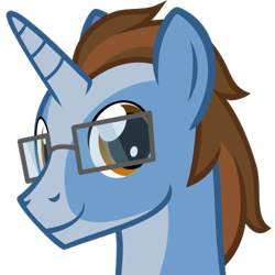 Size: 469x469 | Tagged: safe, artist:the smiling pony, derpibooru import, oc, oc only, oc:wireball, pony, unicorn, .svg available, glasses, looking at you, simple background, smiling, solo, svg, transparent background, vector