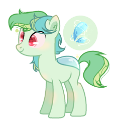 Size: 888x928 | Tagged: safe, artist:moonnightshadow-mlp, derpibooru import, oc, changepony, hybrid, female, offspring, parent:ocellus, parent:sandbar, parents:ocelbar, simple background, solo, transparent background