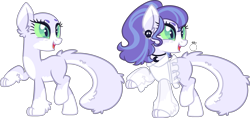 Size: 3244x1537 | Tagged: safe, artist:kurosawakuro, derpibooru import, oc, hybrid, bald, clothes, female, interspecies offspring, offspring, parent:capper dapperpaws, parent:rarity, parents:capperity, simple background, solo, transparent background