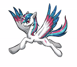 Size: 2609x2268 | Tagged: safe, derpibooru import, oc, oc:trickie starscape, oc:星夜流光, alicorn, pony, alicorn oc, horn, male, solo, stallion, wings