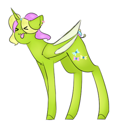 Size: 380x409 | Tagged: safe, artist:yuumirou, derpibooru import, oc, oc:lily sweets, alicorn, pony, female, mare, simple background, solo, tongue, tongue out, transparent background