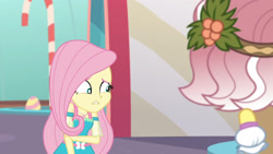 Size: 3410x1920 | Tagged: safe, derpibooru import, screencap, fluttershy, vignette valencia, better together, equestria girls, rollercoaster of friendship, female, geode of fauna, high res, jewelry, magical geodes, necklace