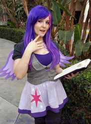 Size: 528x720 | Tagged: safe, artist:nomina-domini, derpibooru import, twilight sparkle, human, book, clothes, cosplay, costume, irl, irl human, nail polish, photo, wondercon, wondercon 2015