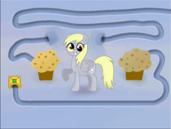 Size: 800x600 | Tagged: safe, artist:thread8, derpibooru import, derpy hooves, pegasus, pony, food, luxor, luxor 2, muffin