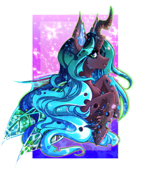 Size: 2406x2829 | Tagged: safe, artist:minamikoboyasy, derpibooru import, queen chrysalis, changeling, changeling queen, female, hoof fluff, simple background, transparent background