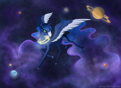 Size: 2200x1600 | Tagged: safe, artist:hangedhierophant, derpibooru import, princess luna, alicorn, pony, ethereal mane, female, solo