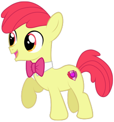 Size: 780x830 | Tagged: safe, artist:maretrick, derpibooru import, apple bloom, applebuck, earth pony, pony, apple bloom's bow, bow, bowtie, colt, hair bow, male, rule 63, simple background, solo, transparent background, vector