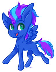 Size: 3177x4090 | Tagged: safe, artist:ermy-poo, derpibooru import, oc, oc only, chibi, simple background, smiling, solo, spread wings, transparent background, wings