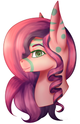 Size: 2272x3500 | Tagged: safe, artist:ermy-poo, derpibooru import, oc, oc only, pony, bust, coat markings, female, mare, profile, simple background, transparent background