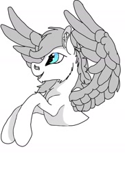 Size: 1275x1752 | Tagged: safe, artist:silbernepegasus, derpibooru import, oc, pegasus, solo