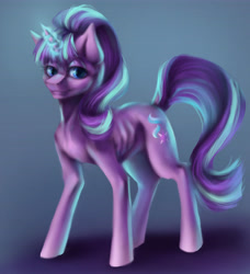 Size: 5733x6276 | Tagged: safe, artist:morozov01, derpibooru import, starlight glimmer, pony, unicorn, female, glowing, glowing horn, horn, s5 starlight