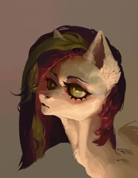 Size: 1680x2160 | Tagged: safe, artist:yanisfucker, derpibooru import, oc, oc only, pegasus, pony, bust, ear fluff, ears, female, gradient background, mare, portrait, solo