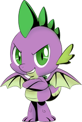 Size: 868x1283 | Tagged: safe, artist:idolnya, derpibooru import, spike, dragon, cocky, free to use, png, reference, simple background, solo, transparent background, wings, wings extended