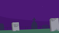 Size: 1280x720 | Tagged: safe, artist:tjpones, derpibooru import, part of a set, bottom text, gravestone, halloween, here lies squidward's hopes and dreams, holiday, no pony, not pony related, reference, spongebob reference, spongebob squarepants, what a baby