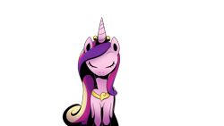 Size: 1280x720 | Tagged: safe, artist:idolnya, derpibooru import, princess cadance, alicorn, pony, eyes closed, free to use, front view, png, reference, simple background, solo, transparent background
