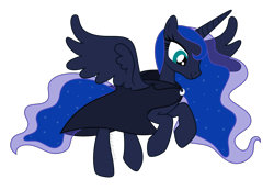 Size: 3000x2074 | Tagged: safe, artist:kaitykat117, derpibooru import, princess luna, base used, cloak, clothes, simple background, solo, transparent background, vector