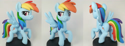 Size: 5184x1920 | Tagged: safe, artist:sparkle257, derpibooru import, rainbow dash, pony, figurine, irl, photo, solo