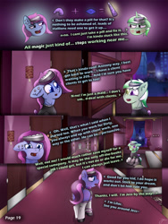 Size: 2600x3463 | Tagged: safe, artist:jesterpi, derpibooru import, oc, oc:jester pi, oc:lilac rave, pegasus, pony, comic:a jester's tale, bedroom, blushing, clothes, comic, corridor, disembodied head, female, horn, lamp, maid, male, manehattan, mare, pegacorn, sitting, slice of life, smiling, stallion, teasing, trotting, viagra, walking away