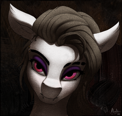 Size: 1980x1875 | Tagged: safe, artist:mricantdraw, derpibooru import, oc, oc only, oc:seraphine, earth pony, pony, bust, earth pony oc, female, looking at you, mare, portrait, solo